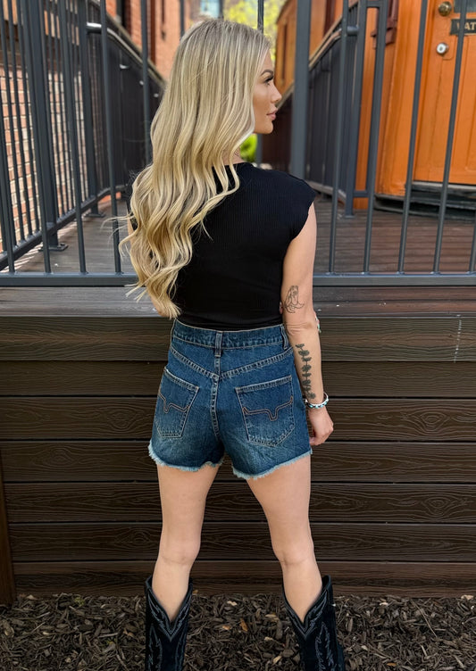 DAISY DARK WASH SHORT'S
