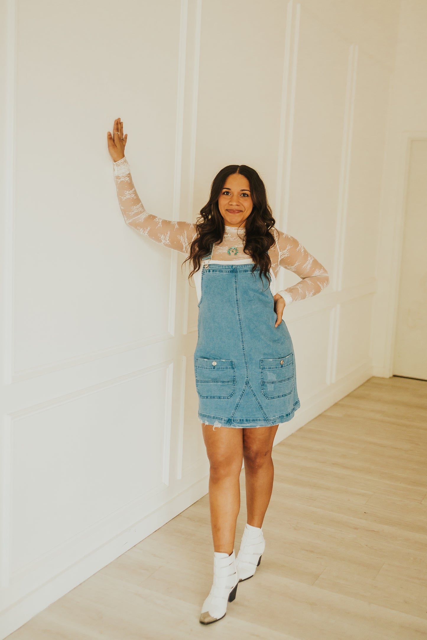 COWGIRL FEELS OVERALL DENIM DRESS | Western Lavish Boutique 2