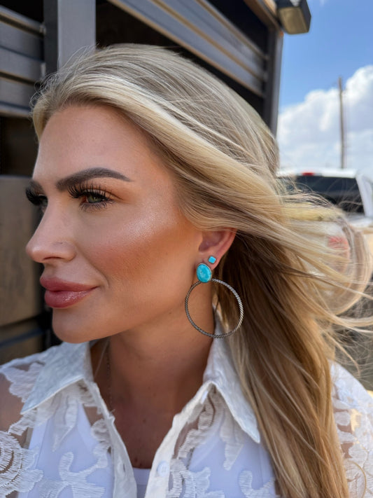 TURQUOISE LOVE EARRINGS