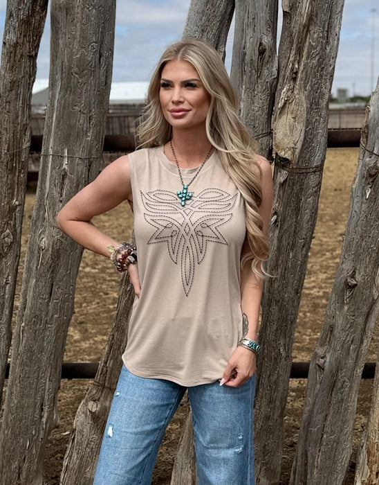 BOOT STITCHED TANK TOP