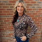 LEOPARD PRINT MESH TOP