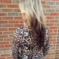LEOPARD PRINT MESH TOP