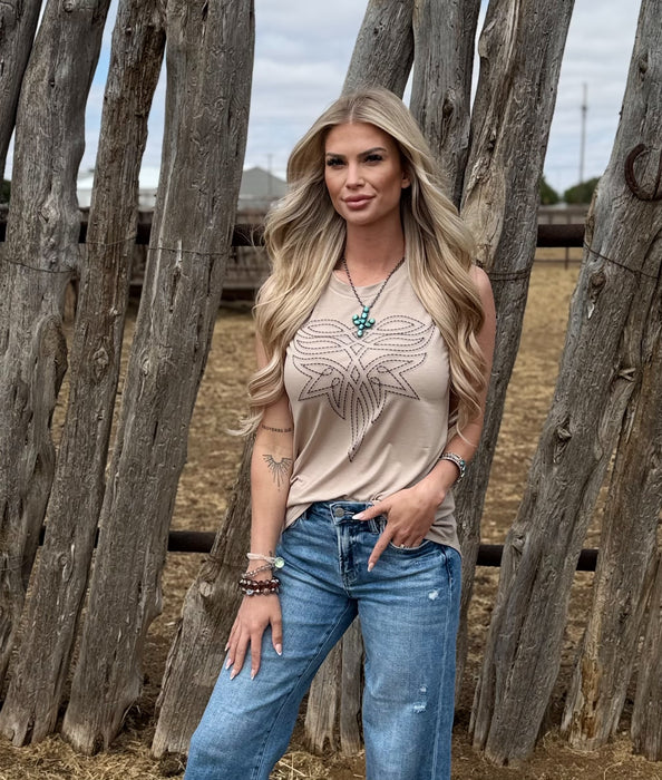 BOOT STITCHED TANK TOP