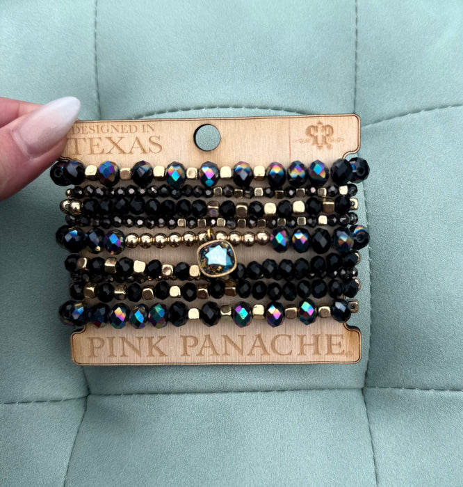 BOUJEE COWGIRL BLACK BRACELET SET