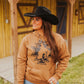 BROWN AZTEC WESTERN HOODIE