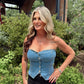 DENIM BEAUTY TOP