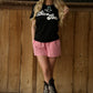 SUMMER LOVE RED PLAID SHORTS
