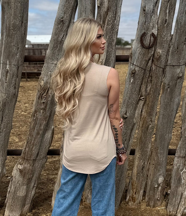 BOOT STITCHED TANK TOP