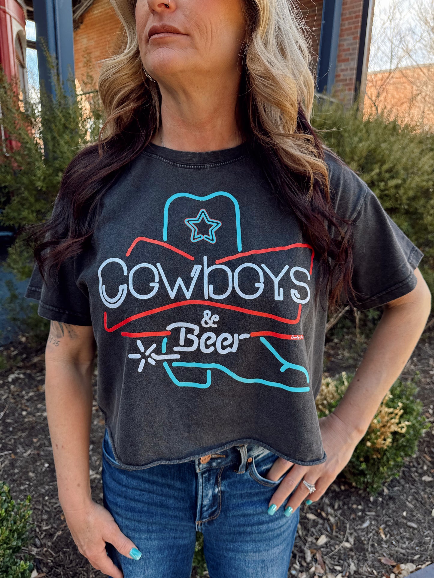 NEON COWBOY TOP