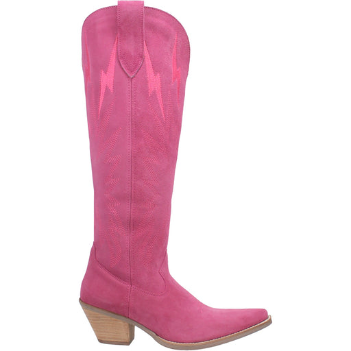 Pink thunderbolt Dingo Boots 