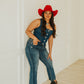 BILL THE KID DARK DENIM VEST | Western Lavish Boutique 2