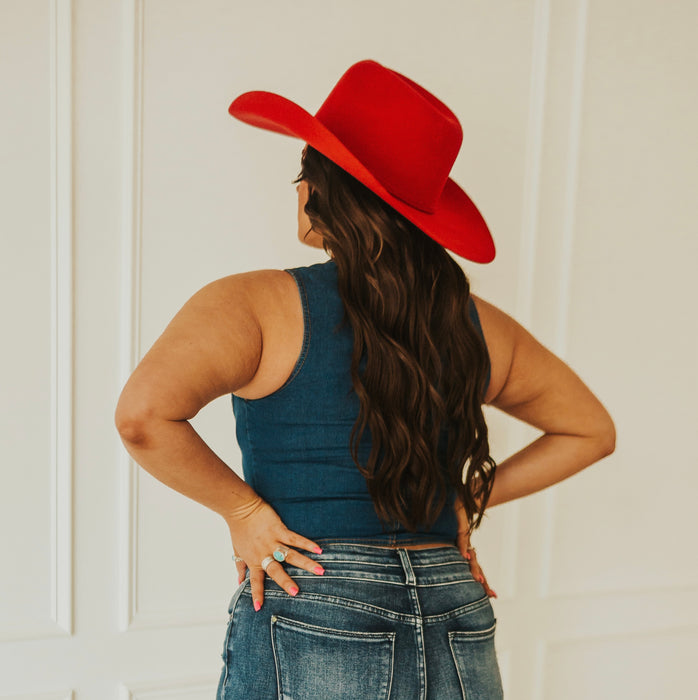 BILL THE KID DARK DENIM VEST | Western Lavish Boutique 4