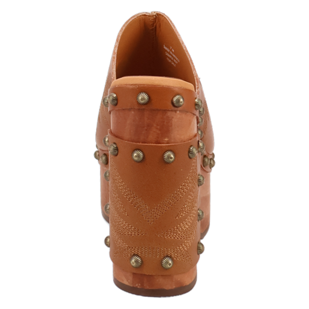 FREE SPIRIT TAN WOODEN HEEL