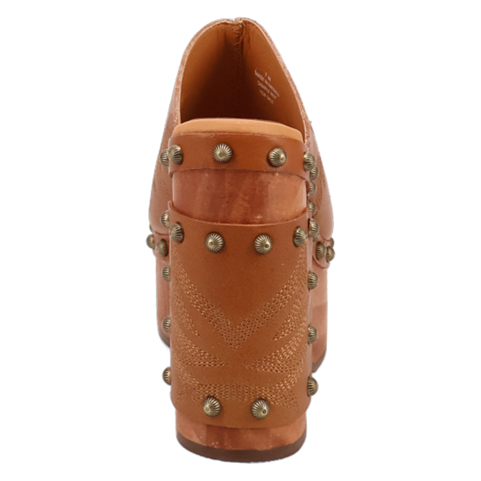 FREE SPIRIT TAN WOODEN HEEL