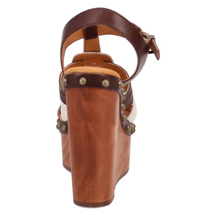 COSMO BROWN WOODEN HEELS