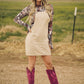 COWGIRL FEELS OVERALL TAN DRESS | Western Lavish Boutique 1