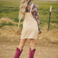 COWGIRL FEELS OVERALL TAN DRESS | Western Lavish Boutique 2