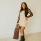 COWGIRL FEELS OVERALL TAN DRESS | Western Lavish Boutique 3