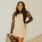 COWGIRL FEELS OVERALL TAN DRESS | Western Lavish Boutique 4