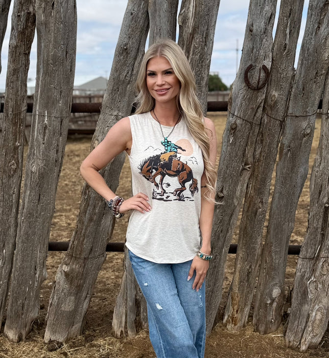 WESTERN RODEO TANK TOP