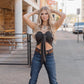 COWGIRLS WORLD TOP ASH BLACK