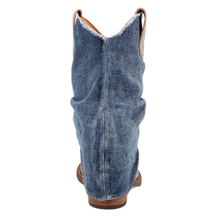 DENIM DREAM WHITE BOOTIES