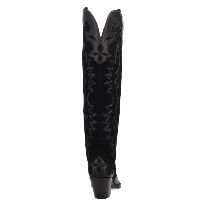 DRAMA QUEEN TALL BALCK BOOTS