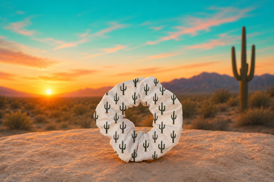 WESTERN LAVISH CACTUS SCRUNCHIE