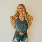 JESSE JAMES LIGHT DENIM VEST