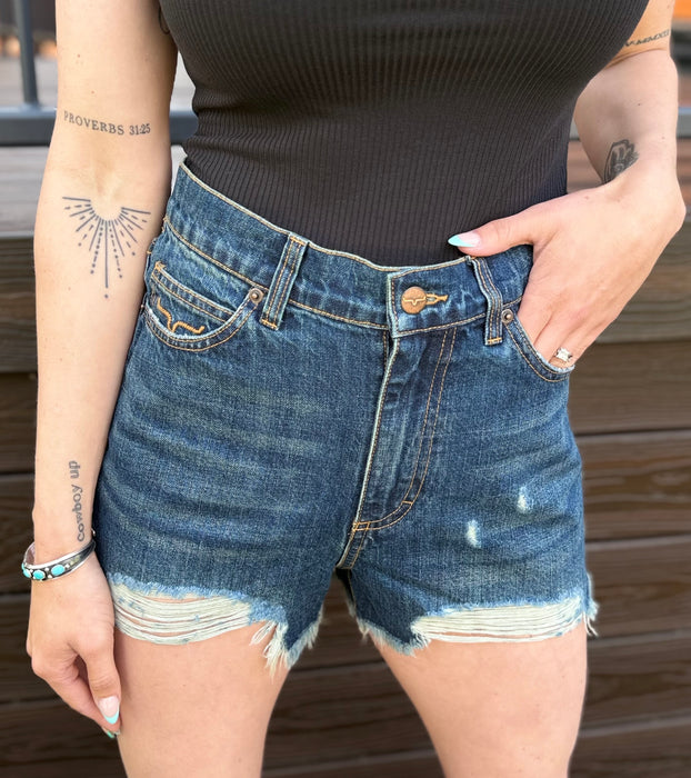 DAISY DARK WASH SHORT'S