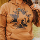 BROWN AZTEC WESTERN HOODIE