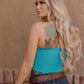 COWGIRLS WORLD TOP TURQUOISE