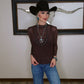 RHINESTONE STUD MESH TOP