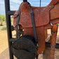 BLACK CANTEEN LEATHER BAG