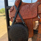 BLACK CANTEEN LEATHER BAG