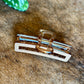 BROWN RECTANGULAR HAIR CLIP