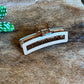 BROWN RECTANGULAR HAIR CLIP