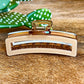 BROWN RECTANGULAR HAIR CLIP