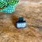 WESTERN SUNFLOWER BLACK LEATHER CLIP