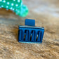 WESTERN SUNFLOWER BLACK LEATHER CLIP