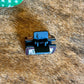 WESTERN SUNFLOWER BLACK LEATHER CLIP