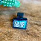 WESTERN SUNFLOWER TURQUOISE LEATHER CLIP