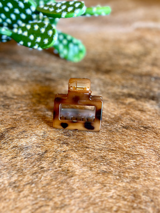 BROWN LEOPARD HAIR CLIP
