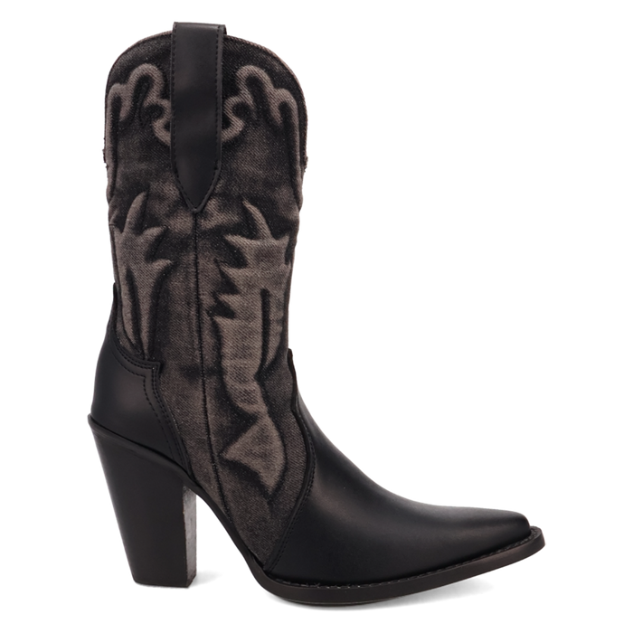 TIPSY LEATHER BLACK BOOT