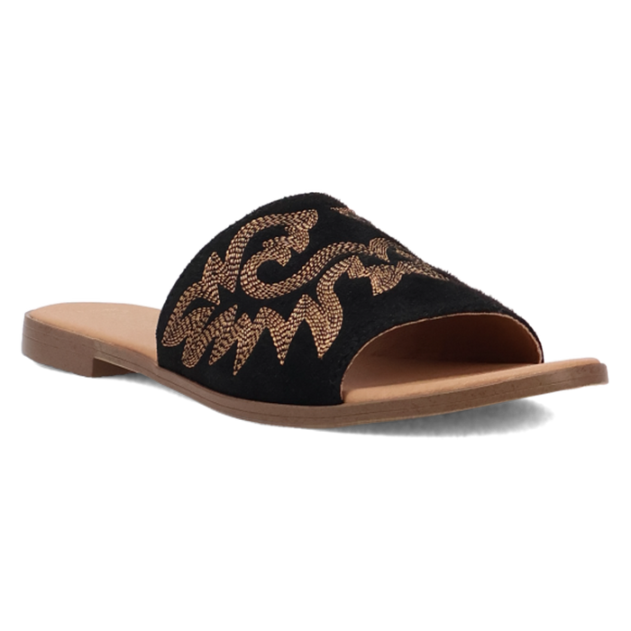 BLACK LASSO SANDAL