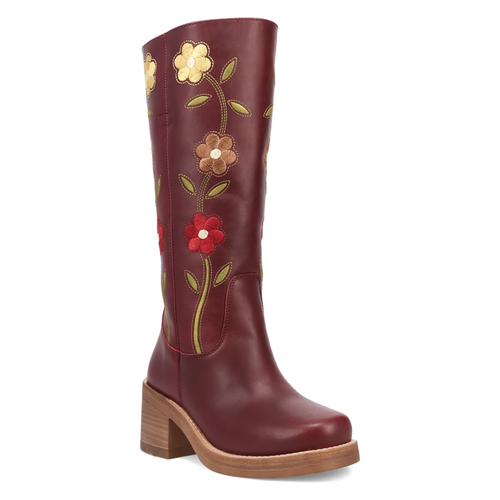 BORWN BLOOM BOOT