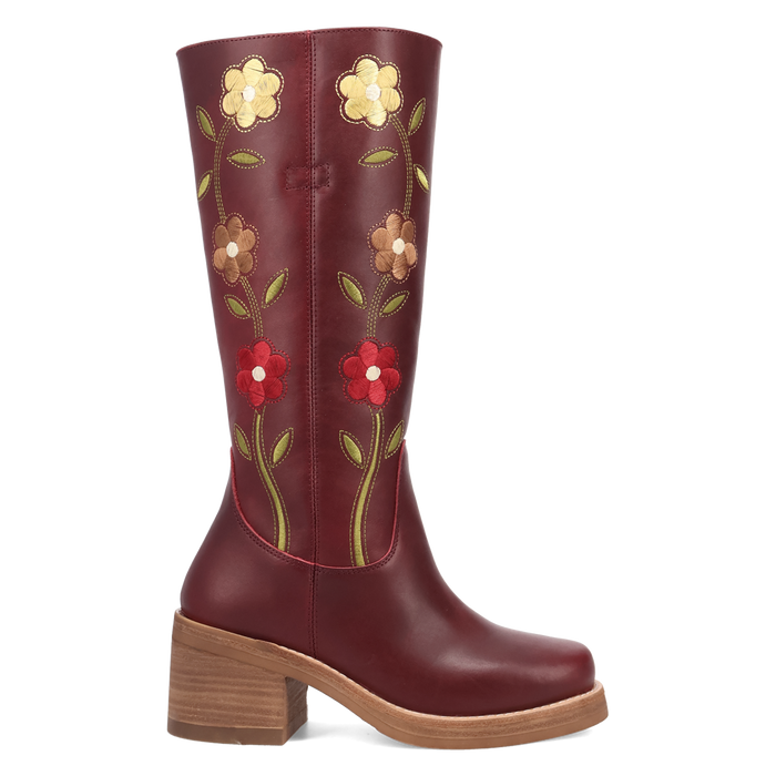 BORWN BLOOM BOOT